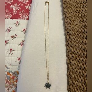 JCrew Longchain Elephant Necklace